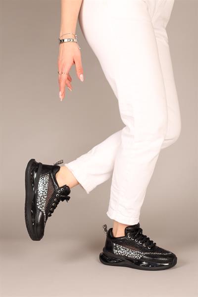 EİLİS File Bağcıklı Sneakers SİYAH