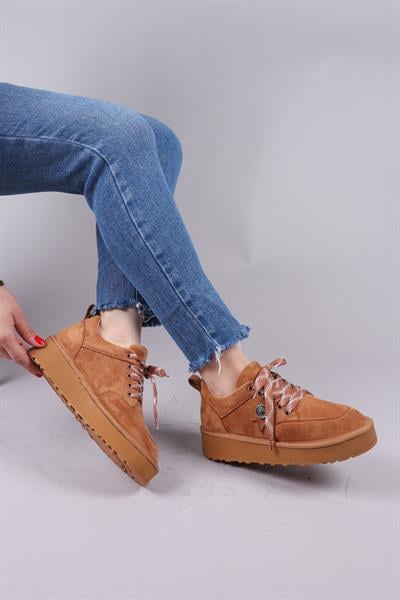 ELANDRA Tokalı Süet Sneaker TABA