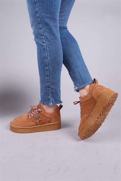 ELANDRA Tokalı Süet Sneaker TABA