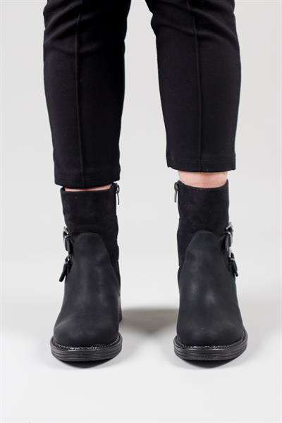 ELİSKA Çift Tokalı Bot SİYAH