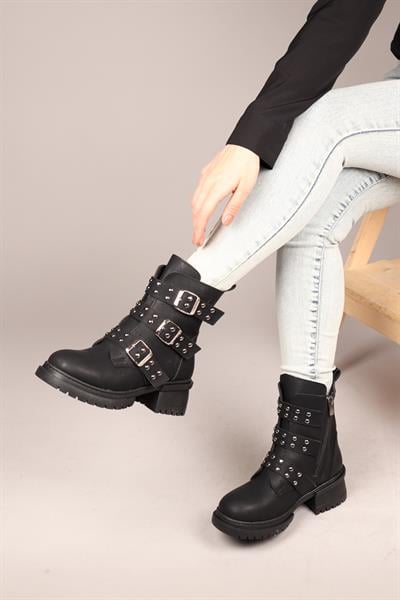 FEMKE Troklu Kadın Bot SİYAH