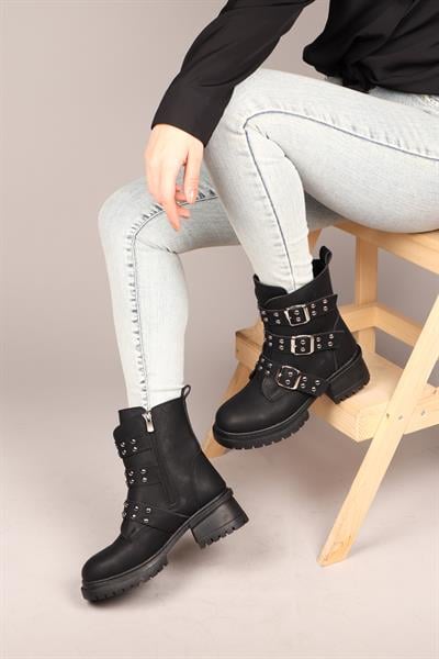 FEMKE Troklu Kadın Bot SİYAH