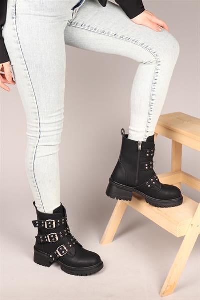 FEMKE Troklu Kadın Bot SİYAH