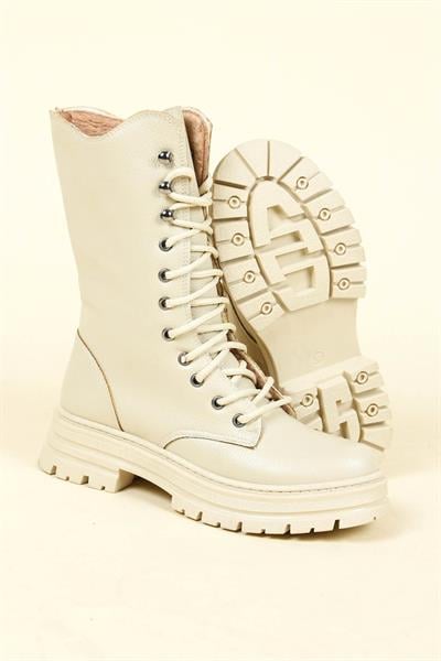 Fermuarlı Uzun Postal BEJ