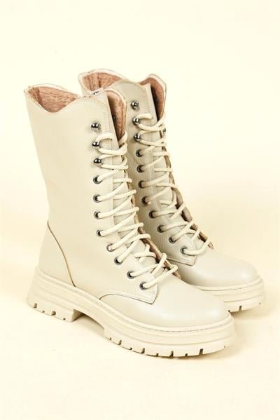 Fermuarlı Uzun Postal BEJ