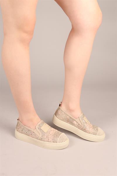 FLORA Dantel Espadril BEJ