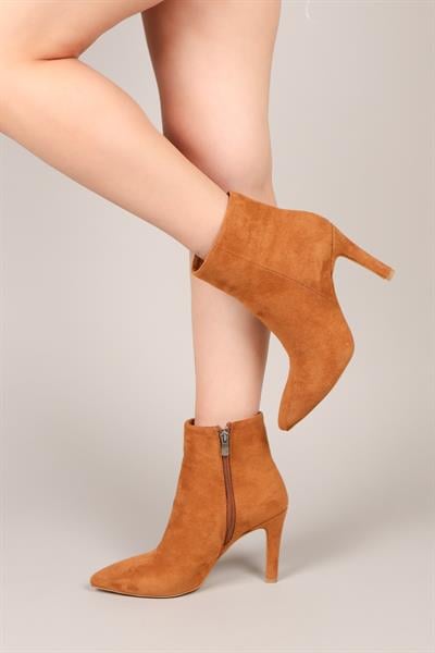 GEMMA Süet Topuklu Bot TABA