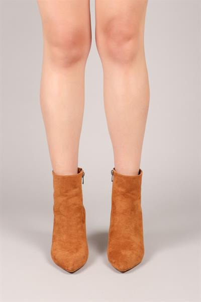 GEMMA Süet Topuklu Bot TABA