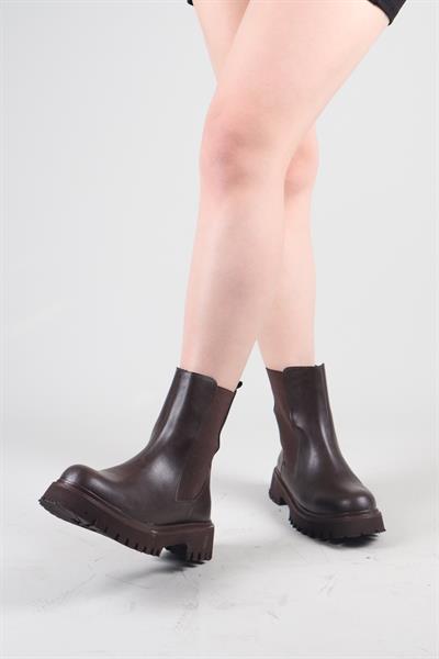 GENT Lastikli Bot KAHVERENGİ