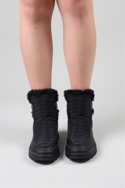 GRAZİA Dikişli Lastikli Bot SİYAH