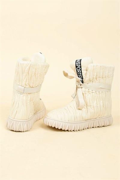 GUJA Dikiş Detaylı Şişme Bot BEJ