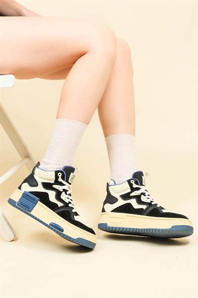 GUJA Garnili Kalın Taban Sneakers SİYAH