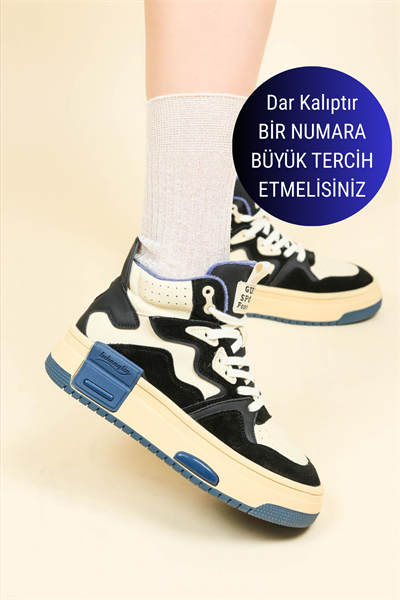 GUJA Garnili Kalın Taban Sneakers SİYAH