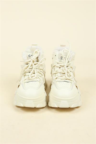 GUJA İçi Peluş Kalın Tabanlı Spor Bot TEN