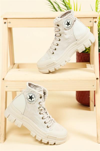 GUJA Kanvas Sneakers BEJ