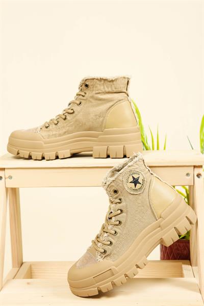 GUJA Kanvas Sneakers CAMEL