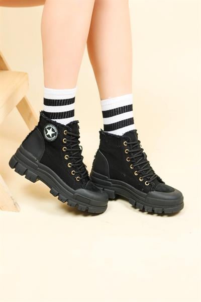 GUJA Kanvas Sneakers SİYAH