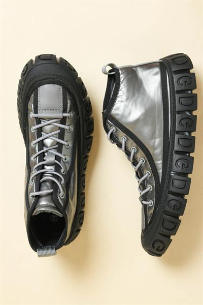 GUJA Metalik Lastik Bağcıklı Erkek Bot GRİ