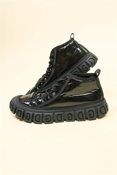 GUJA Metalik Lastik Bağcıklı Erkek Bot SİYAH