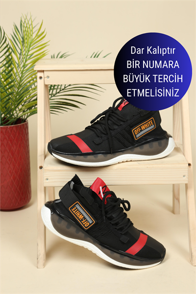 GUJA Şeffaf Taban Triko Erkek Spor Ayakkabı S