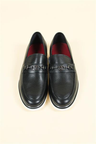 Hakiki Deri Tokalı Erkek Ayakkabı SİYAH