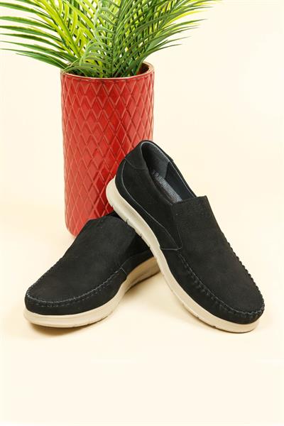 Hakiki Nubuk Saraçlı Lastikli Erkek Ayakkabı