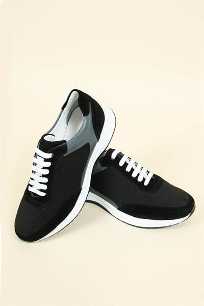 Hakiki Süet Deri Tekstil Garnili Erkek Casual