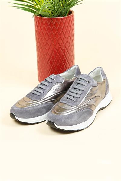 Hakiki Süet Parlak Garnili Bağcıklı Erkek Aya