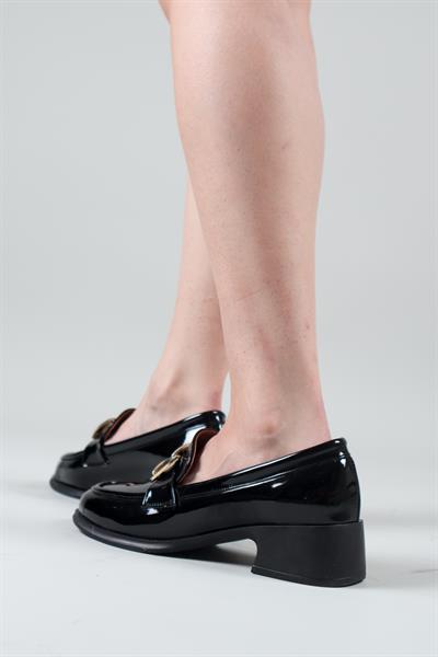 HANNA Gold Toka Detaylı Babet SİYAH