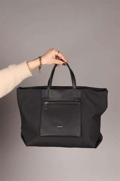 JP Çift Bölmeli Büyük Çanta SİYAH