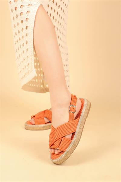 Kadife Çapraz Sandelet TURUNCU