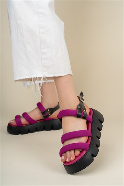 Kalın Tabanlı Comfort Sandalet MÜRDÜM