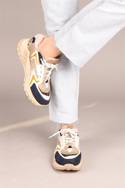 KARİ Çok Parçalı Kadın Spor Ayakkabı LACİVERT