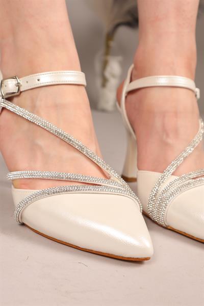 KIVU Taş Biyeli Stiletto SEDEF