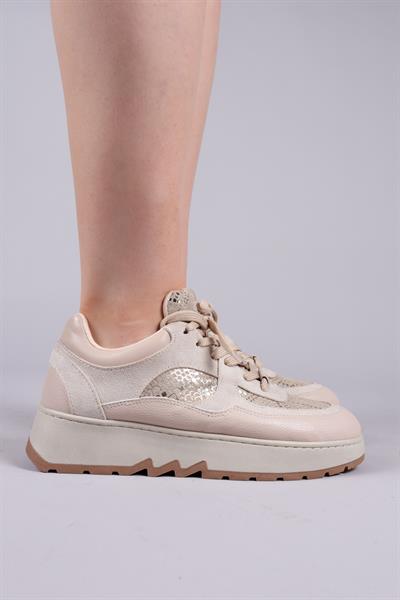 LİLY Süet Cilt Garnili Sneakers TEN