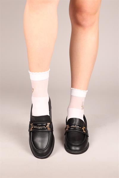 LİNA Cilt Loafer SİYAH