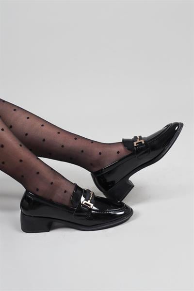 LİNA Rugan Loafer SİYAH