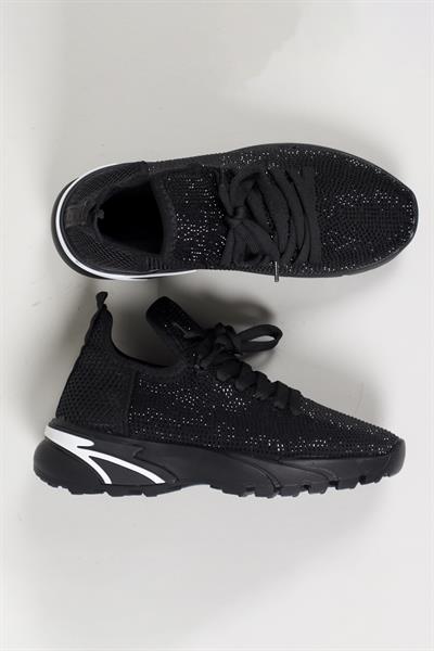LUCİE Taşlı Spor Ayakkabı SİYAH