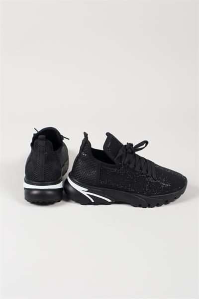 LUCİE Taşlı Spor Ayakkabı SİYAH