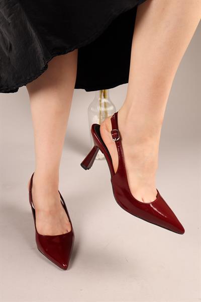 LUMA Arkası Açık Stiletto BORDO