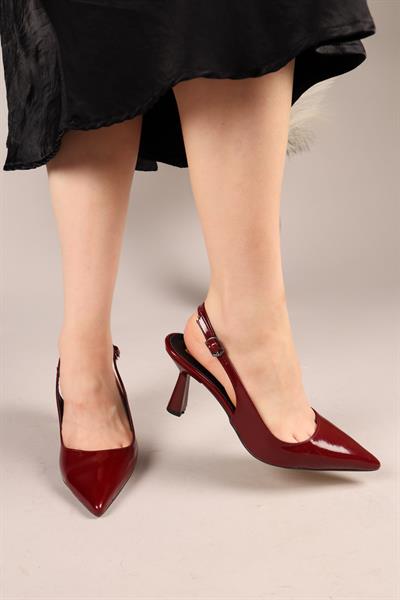 LUMA Arkası Açık Stiletto BORDO