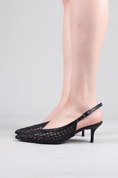 LUNESA Örgü Stiletto SİYAH
