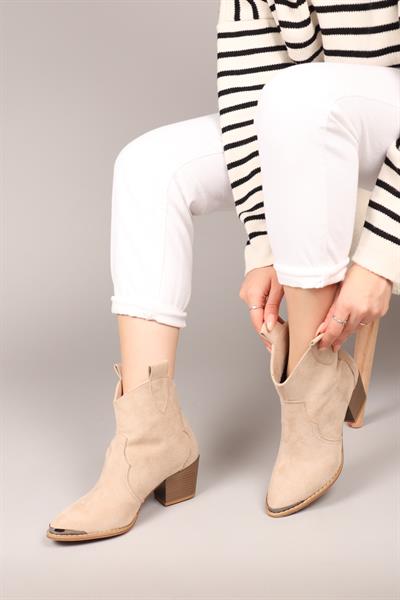 MAİR Topuklu Western Bot TEN