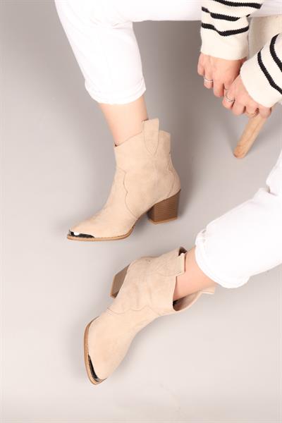 MAİR Topuklu Western Bot TEN