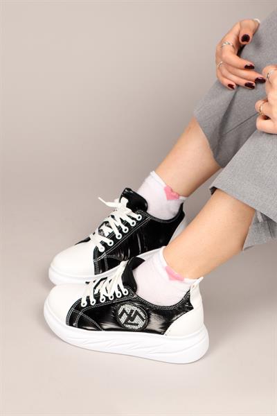 MARGAUX Taşlı Paraşüt Spor Ayakkabı SİYAH