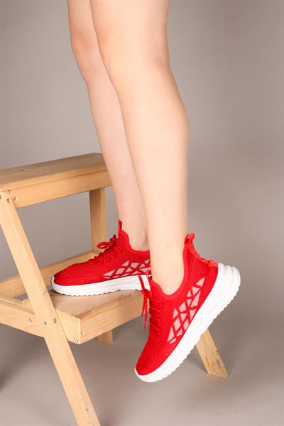 MARİANA Triko Spor Ayakkabı KIRMIZI