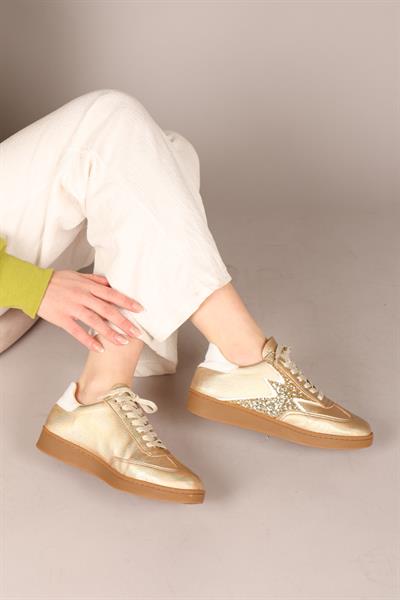 MARTA Hologram Bağcıklı Sneakers GOLD