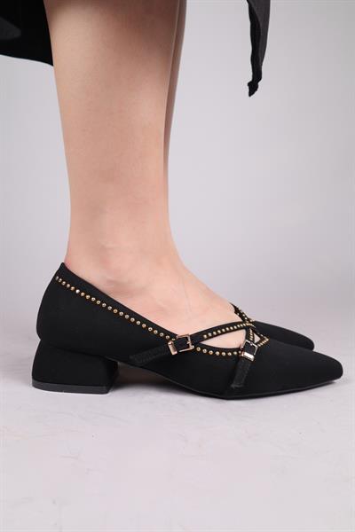 NERA Alçak Topuklu Ayakkabı SİYAH