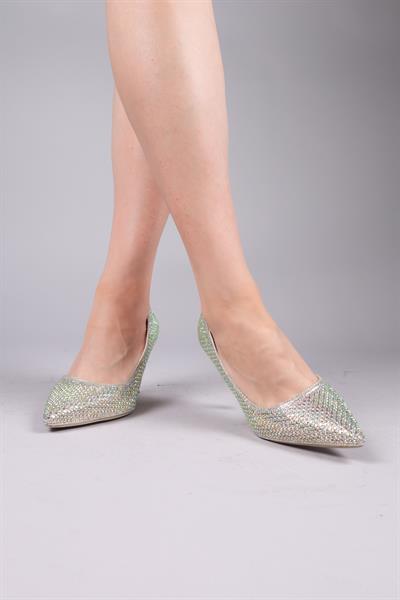 NOWRA Taşlı Stiletto GOLD