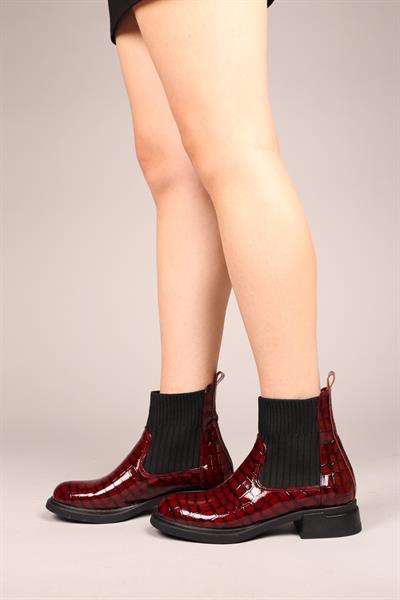 OSLO Çorap Detaylı Bot BORDO